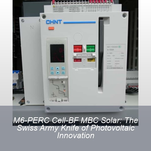M6-PERC Cell-BF MBC Solar: The Swiss Army Knife of Photovoltaic Innovation